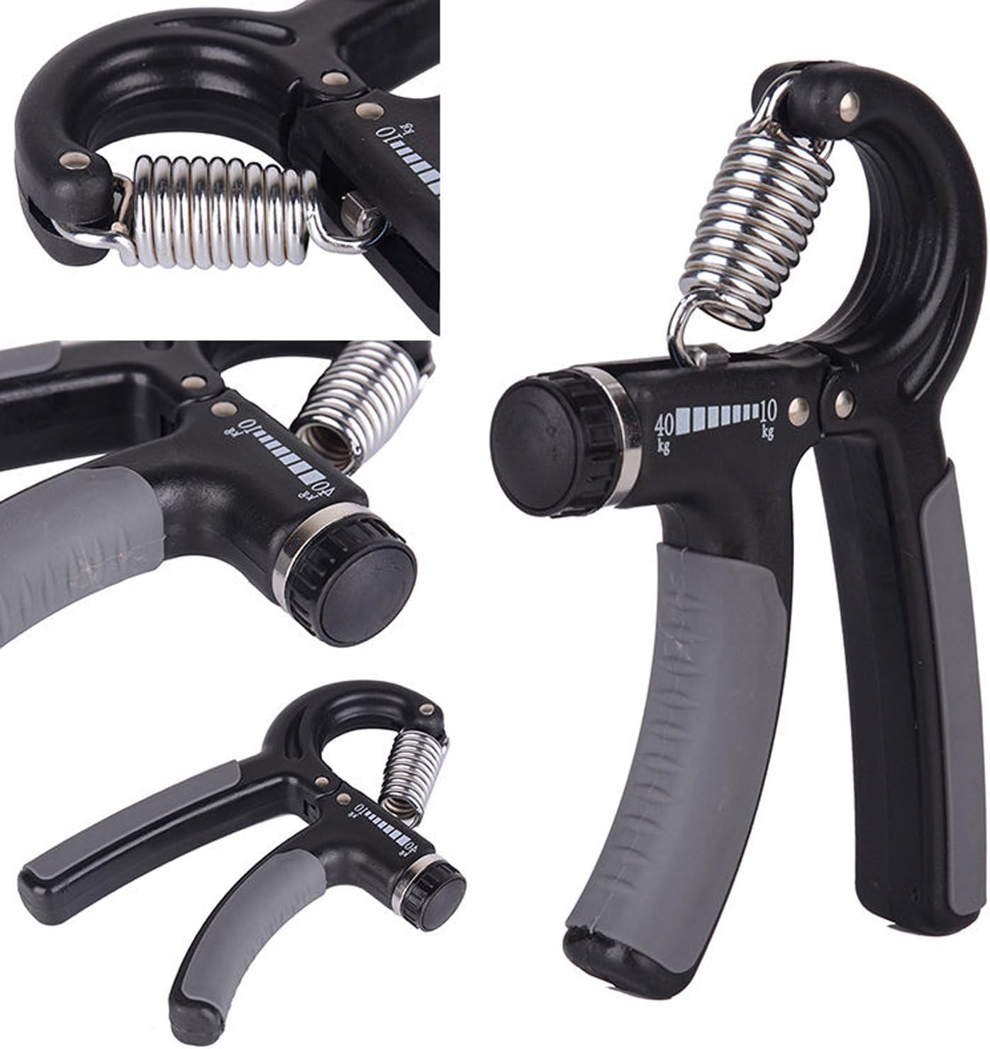 Adjustable Hand Grip Strengthener , 5-60KG Resistance, Compact Portable Grip Trainer for Muscle Fitness