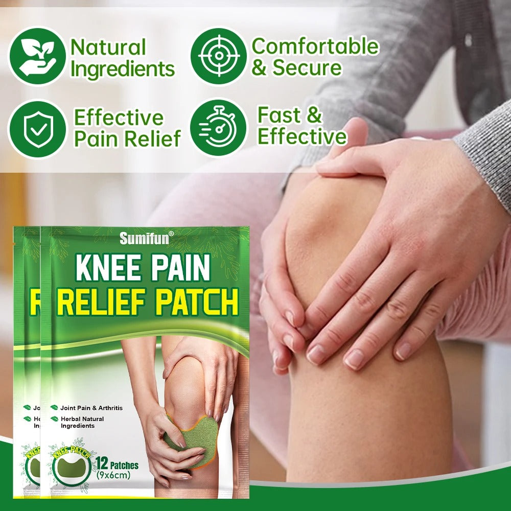 Knee Patch for Pain Relief | Chinese Herbal Plaster for Joint & Knee Pain | Body Muscle Stiffness Relief Aesthetic Patch