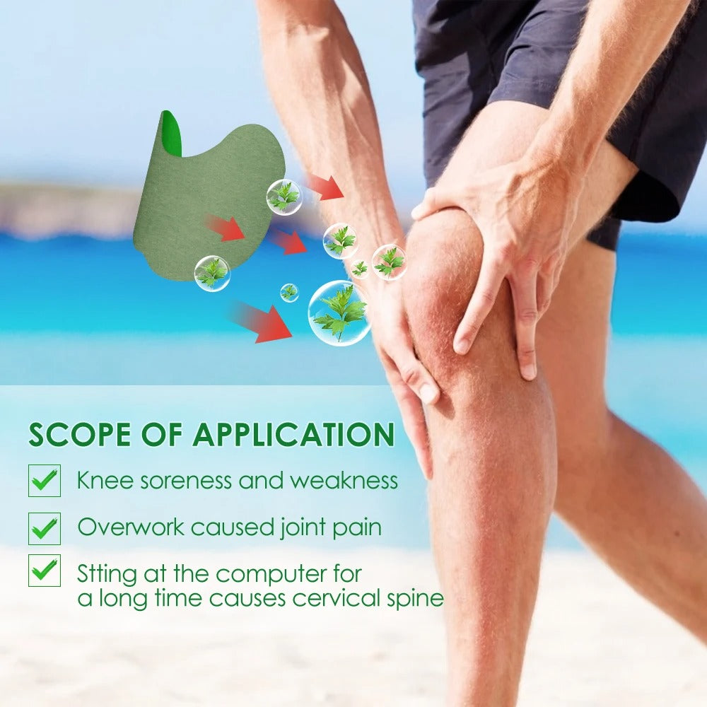 Knee Patch for Pain Relief | Chinese Herbal Plaster for Joint & Knee Pain | Body Muscle Stiffness Relief Aesthetic Patch